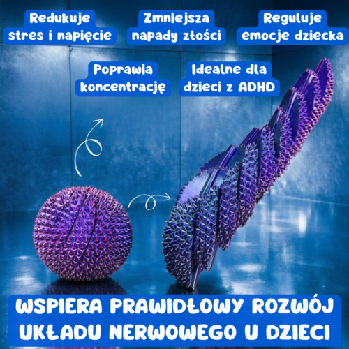 Terapeutyczna kula sensoryczna z kolcami