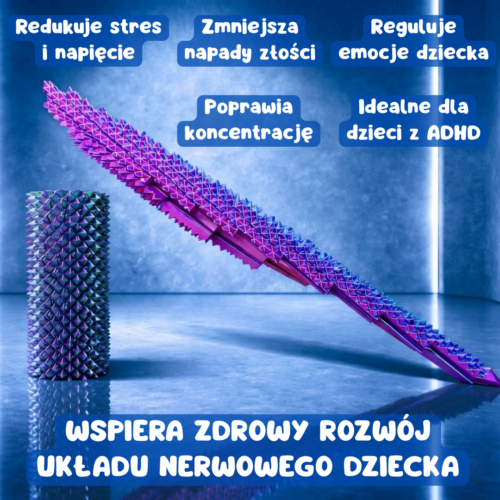 Terapeutyczny roller sensoryczny z kolcami